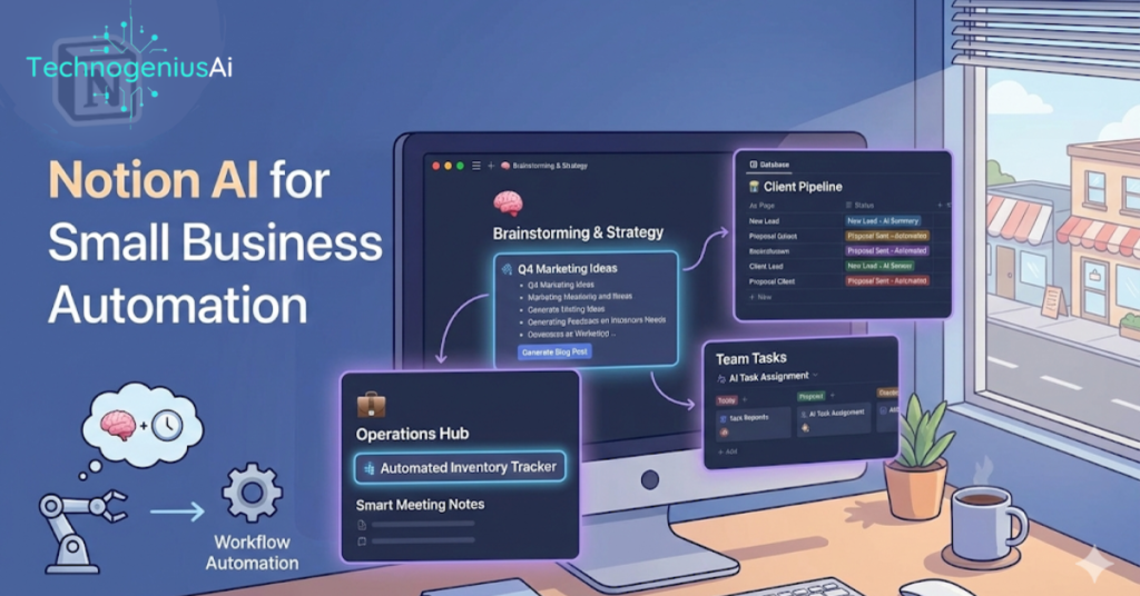 Notion AI for small business automation
