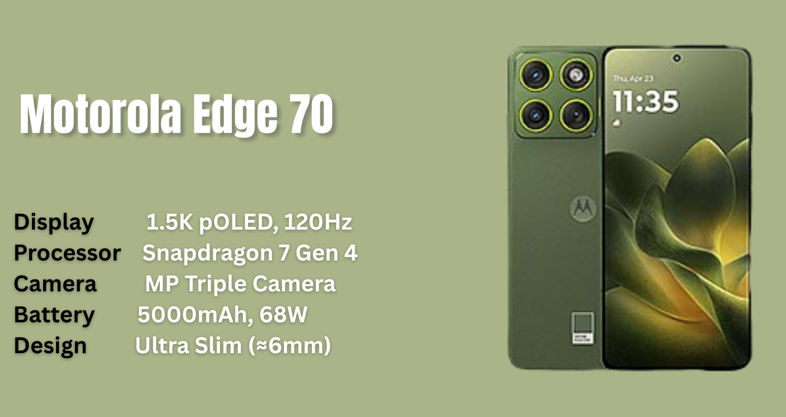 Motorola Edge 70
